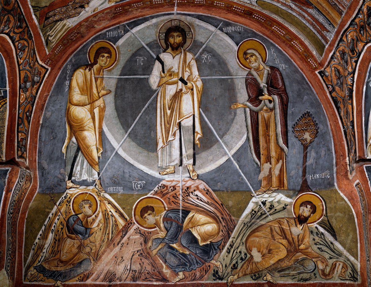 Transfiguration, bysantinsk fresk (1100-talet), Karanlik Kilise (Dark Church) (1100-1200-talet), Goreme (Unescos världsarvslista av Byzantine