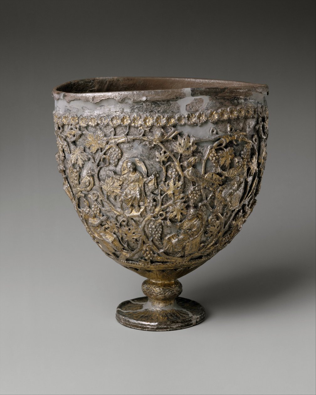 Antiokiska kalken, 500-550 e.Kr. (förgyllt silver) av Byzantine Byzantine