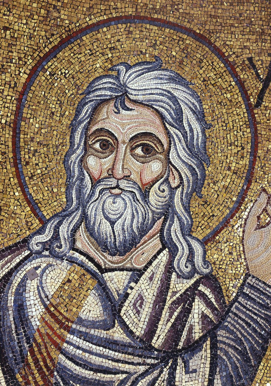 Profeten Jesaja Detalj av interiörmosaiker i Markusbasilikan, 1100-talet av Byzantine Byzantine