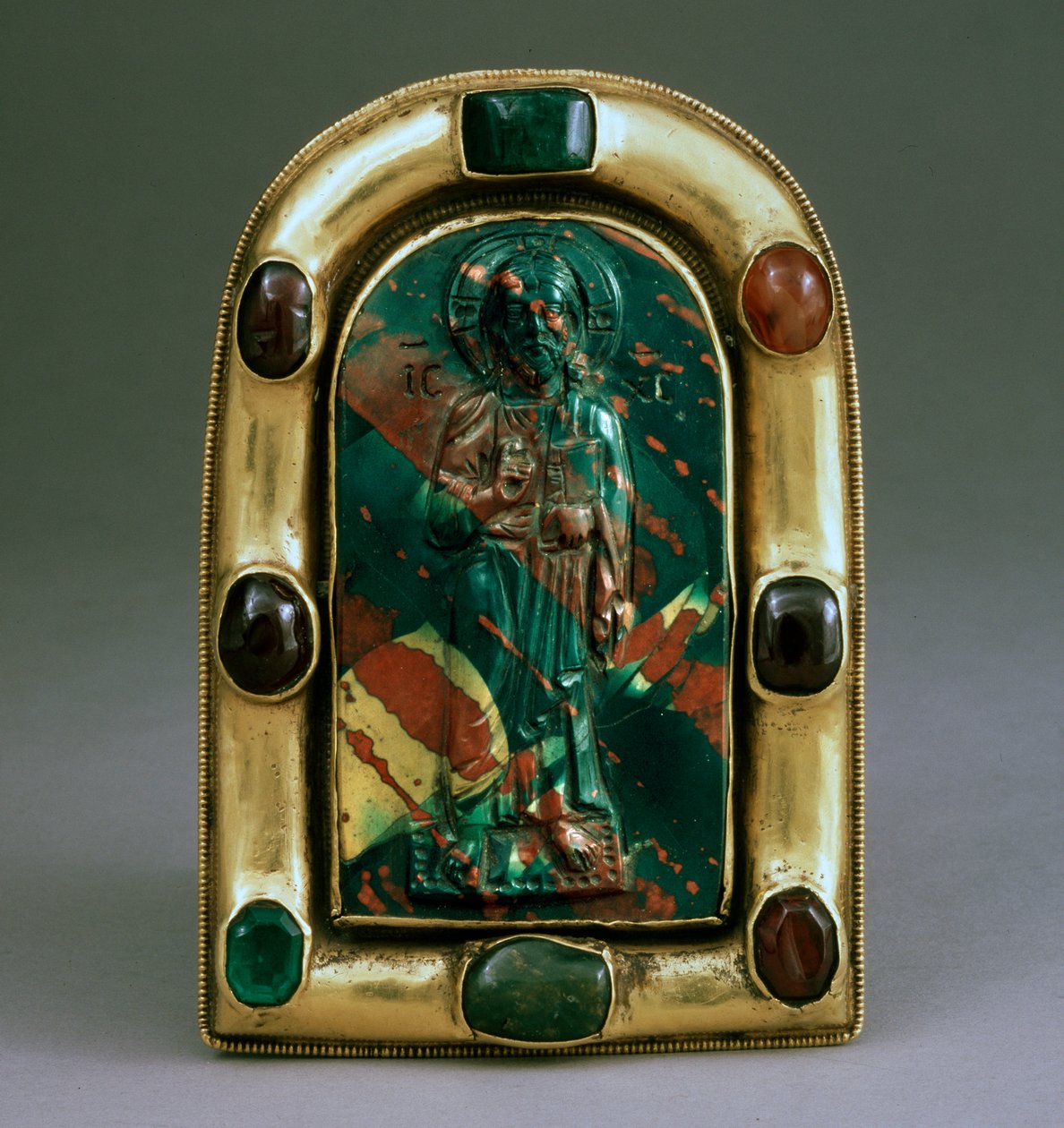 Kameo med välsignelse Kristus, bysantinsk, 1000-talet av Byzantine Byzantine