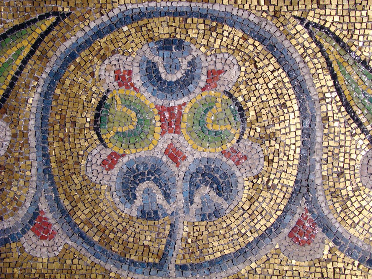 Detalj av prydnad av Byzantine Byzantine