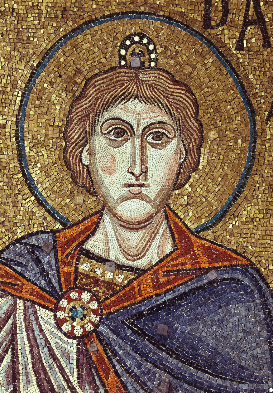Profeten Daniel Detalj av inre mosaiker i St. Marks-basilikan, 1100-talet av Byzantine Byzantine