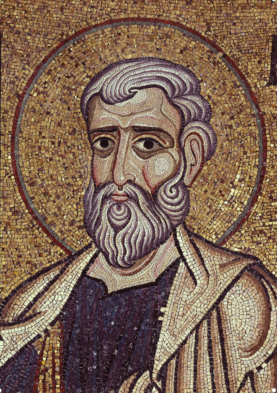 Profeten Haggai Detalj av interiörmosaiker i St. Marks-basilikan, 1100-talet av Byzantine Byzantine