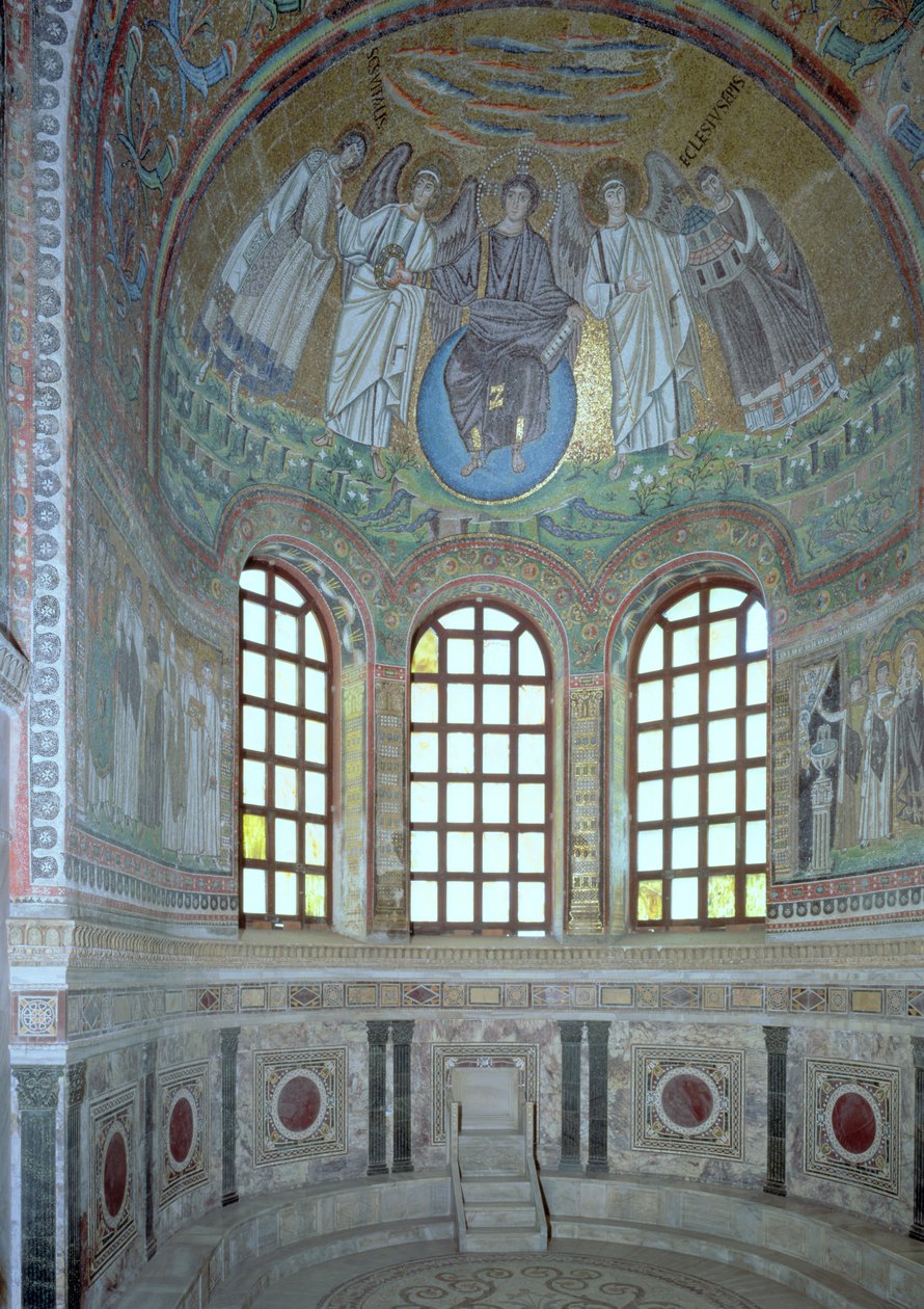 Absidens interiör, 600-talet av Byzantine School