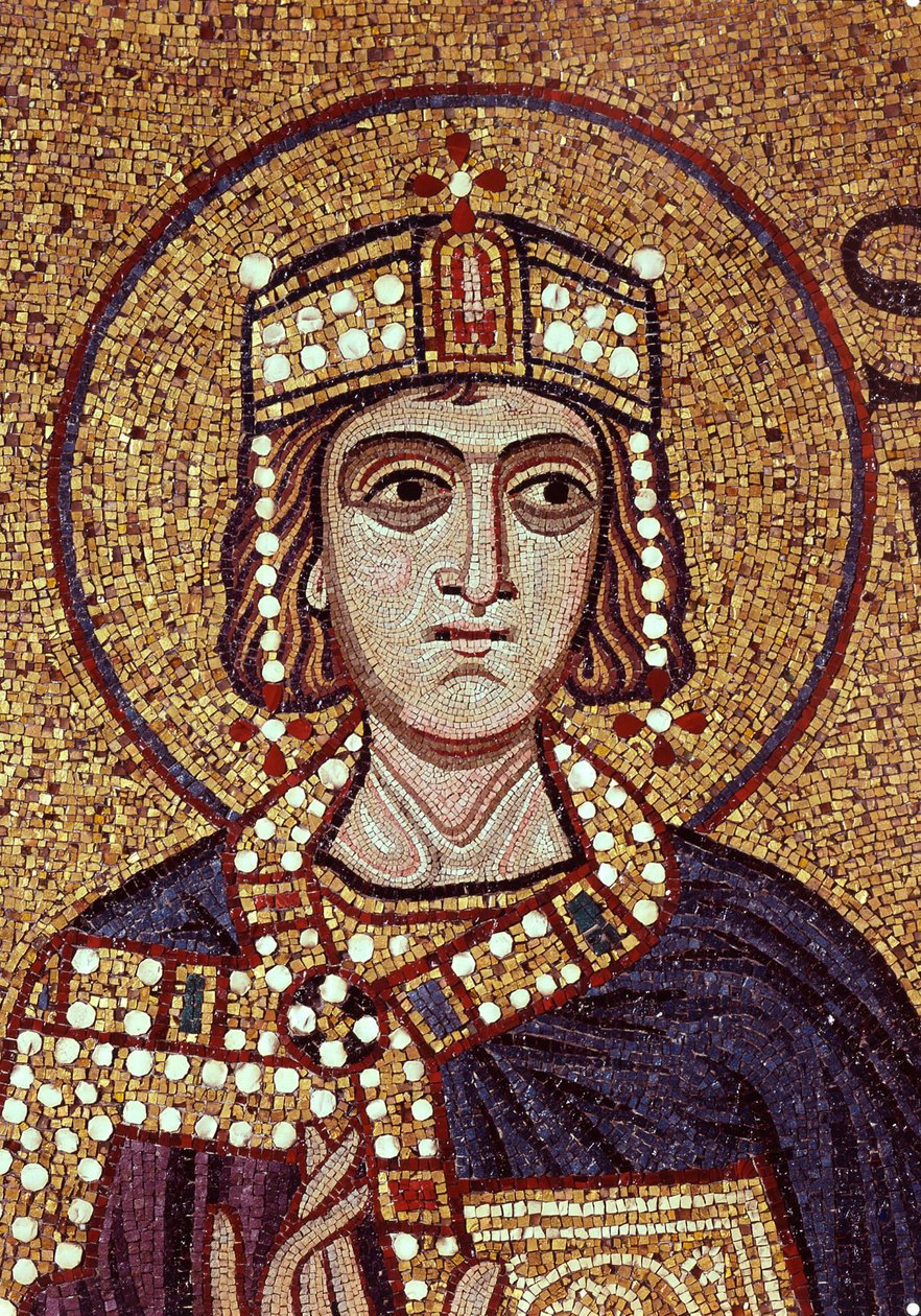 Kung Salomo (Detalj av interiörmosaiker i Markuskyrkan) av Byzantine School