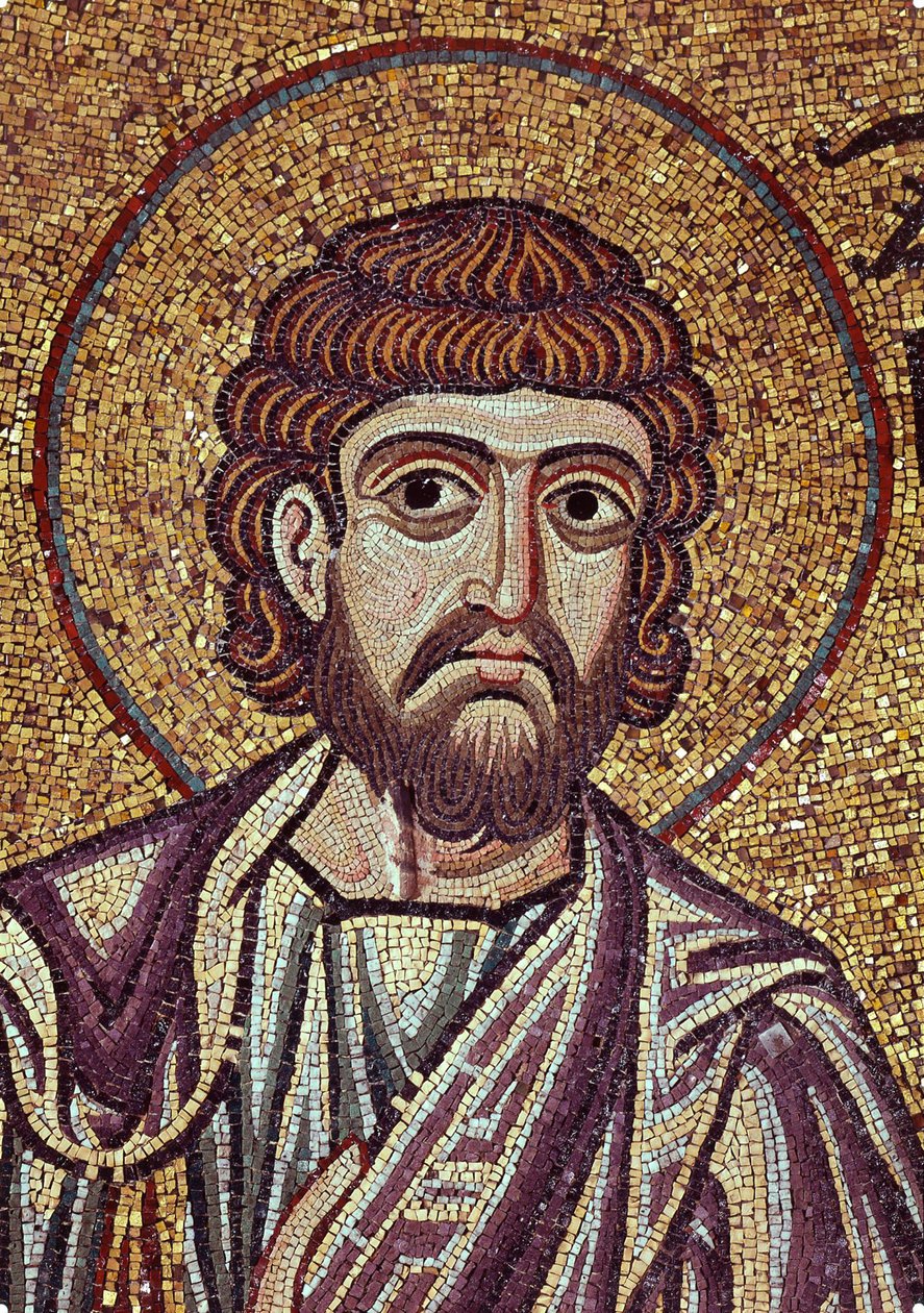Profeten Sakarja (600-talet f.Kr.). Verk av en bysantinsk mästare, mosaik, detalj av dekorationen av Markuskyrkan i Venedig (Italien) av Byzantine School