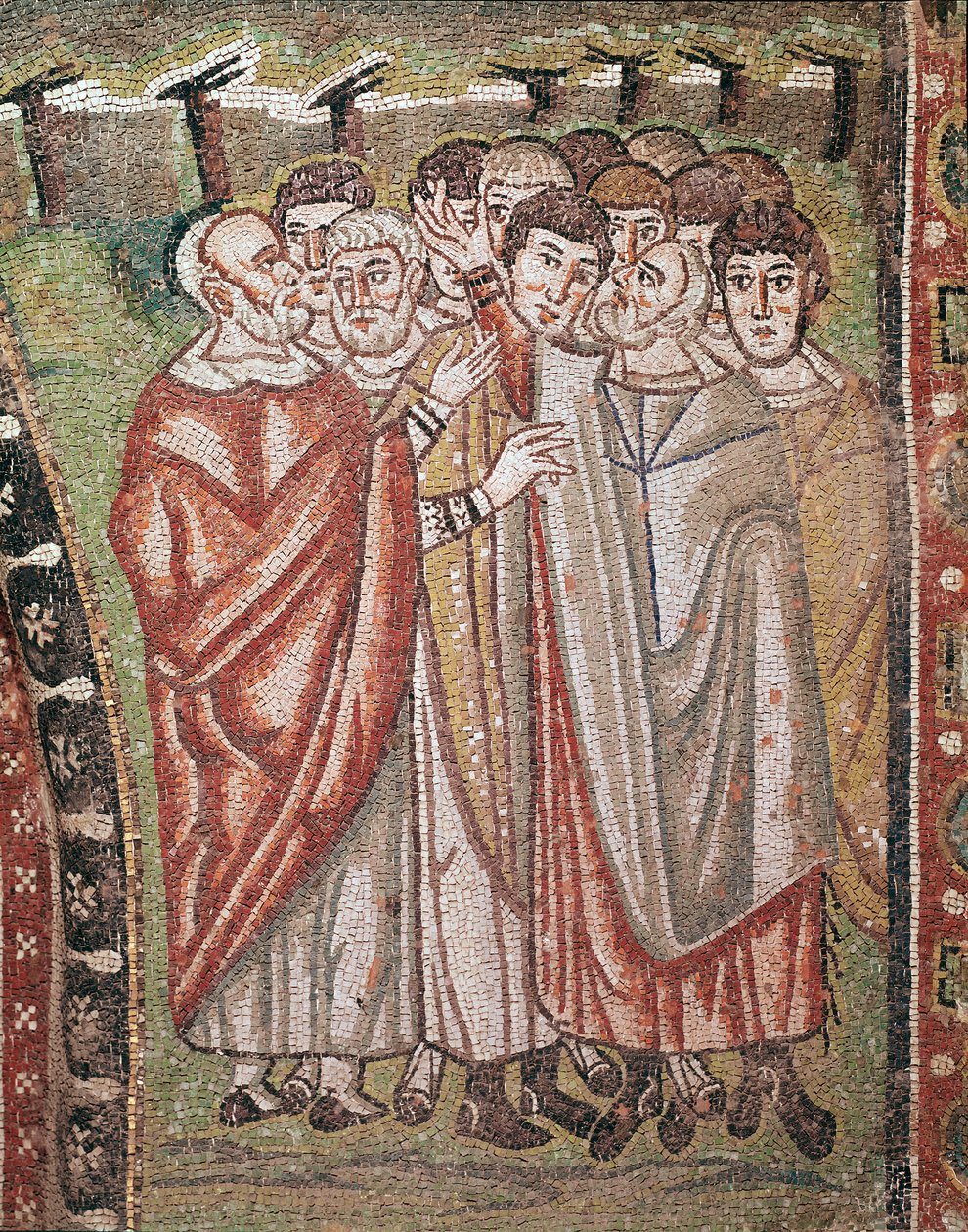 Moses liv (mosaikdetalj, 6:e århundradet) av Byzantine School