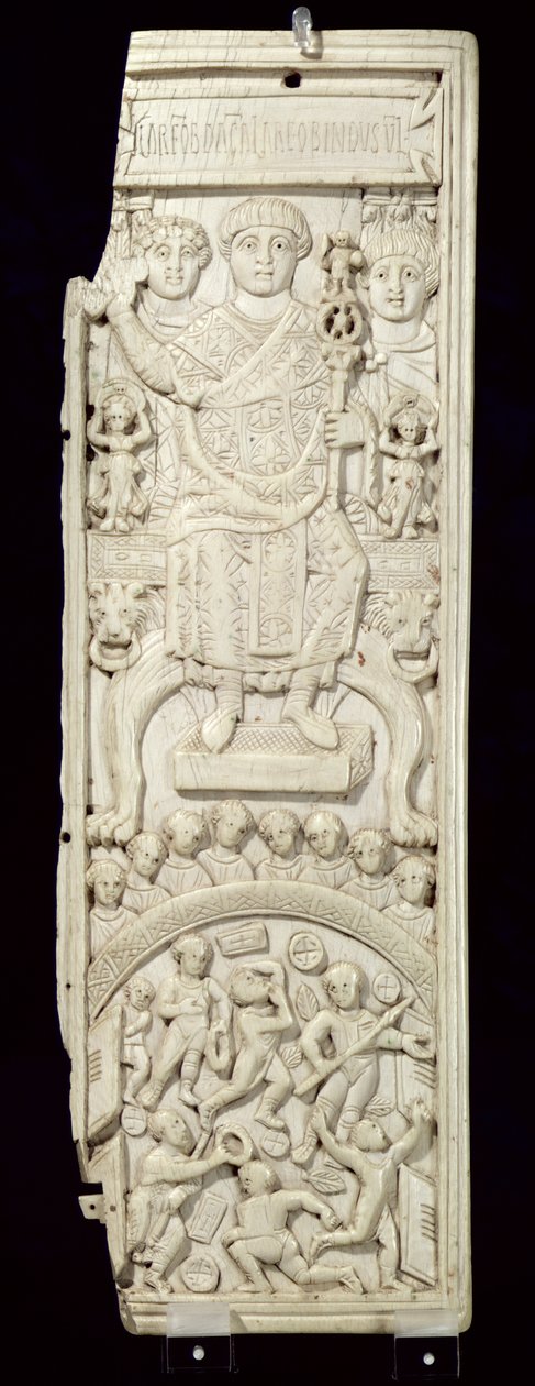 Panel från konsul Areobindus diptyk, Konstantinopel, 506 AD (se även 199108) av Byzantine School