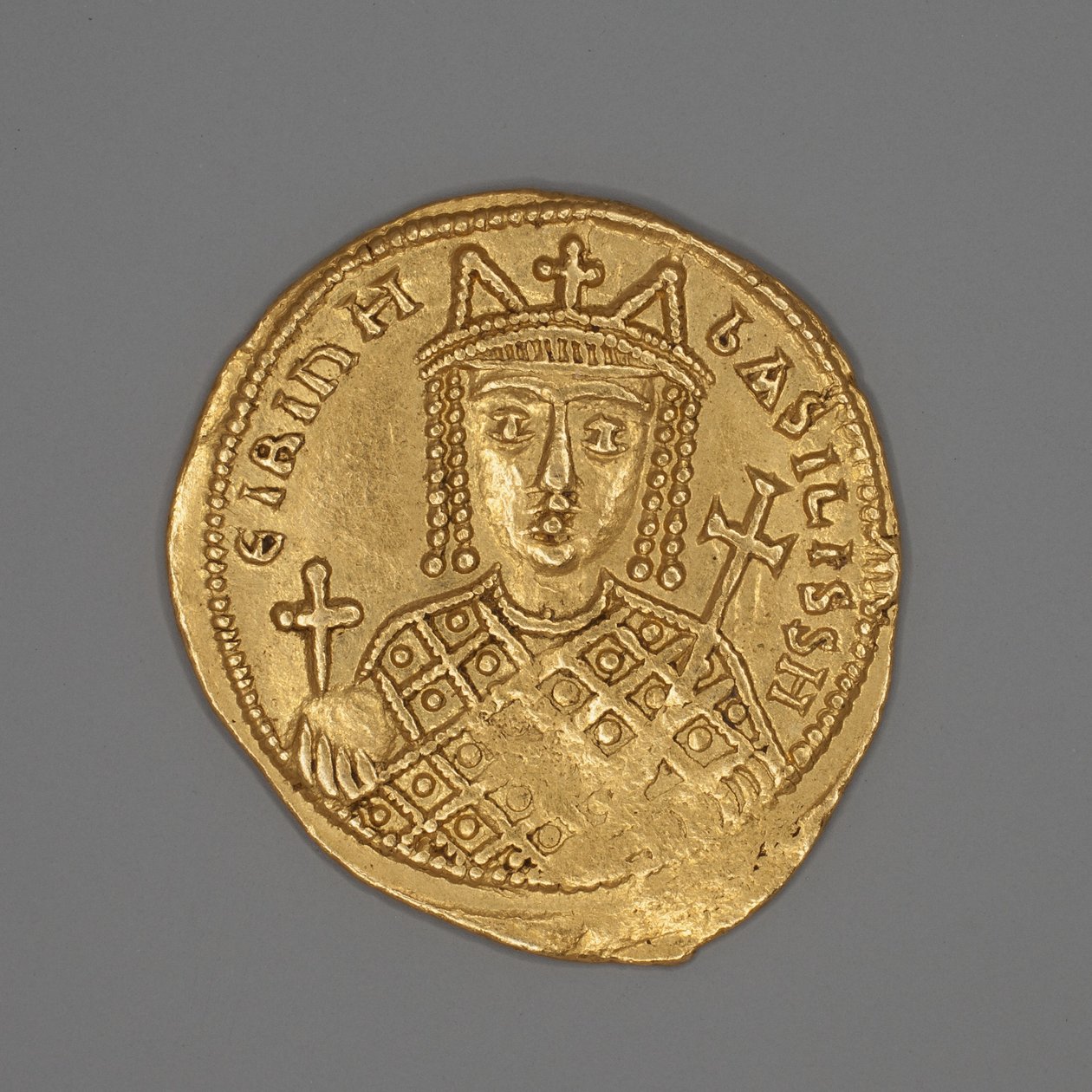 Solidus av kejsarinnan Irene, 797-802 (guld) av Byzantine School