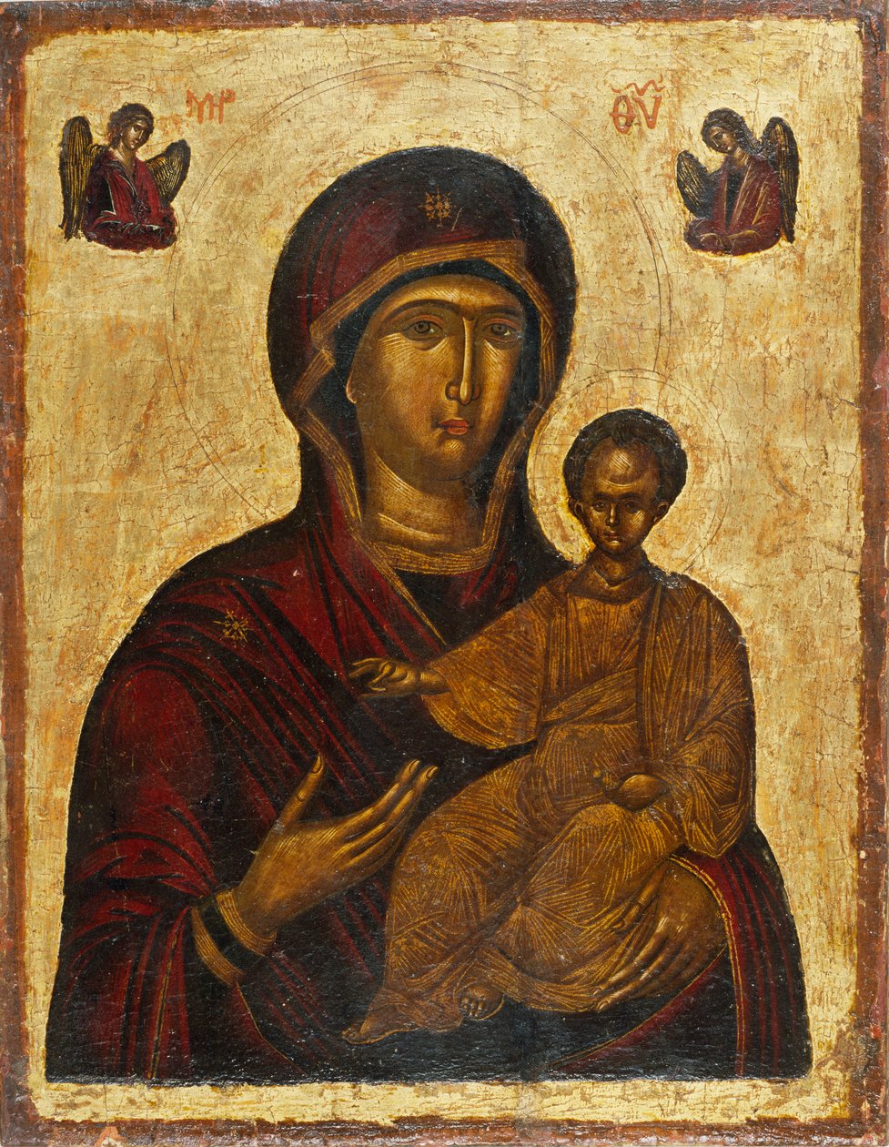 The Virgin Hodegetria, 1500-talet. av Byzantine icon.