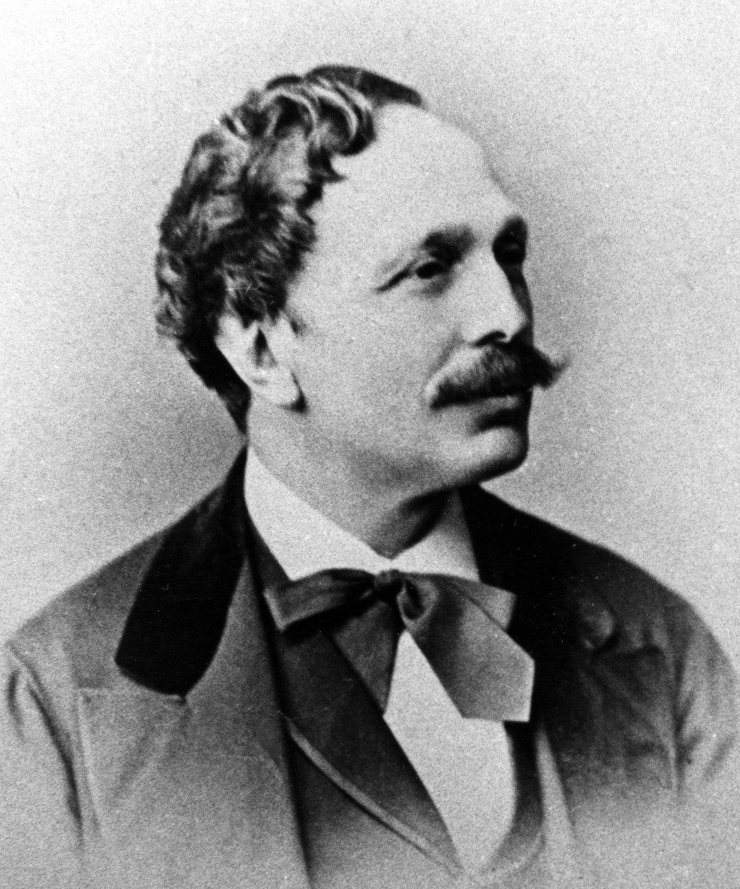 Carte-de-visite av Marius Petipa, c.1860-70-talet bw foto av C. Bergamasco