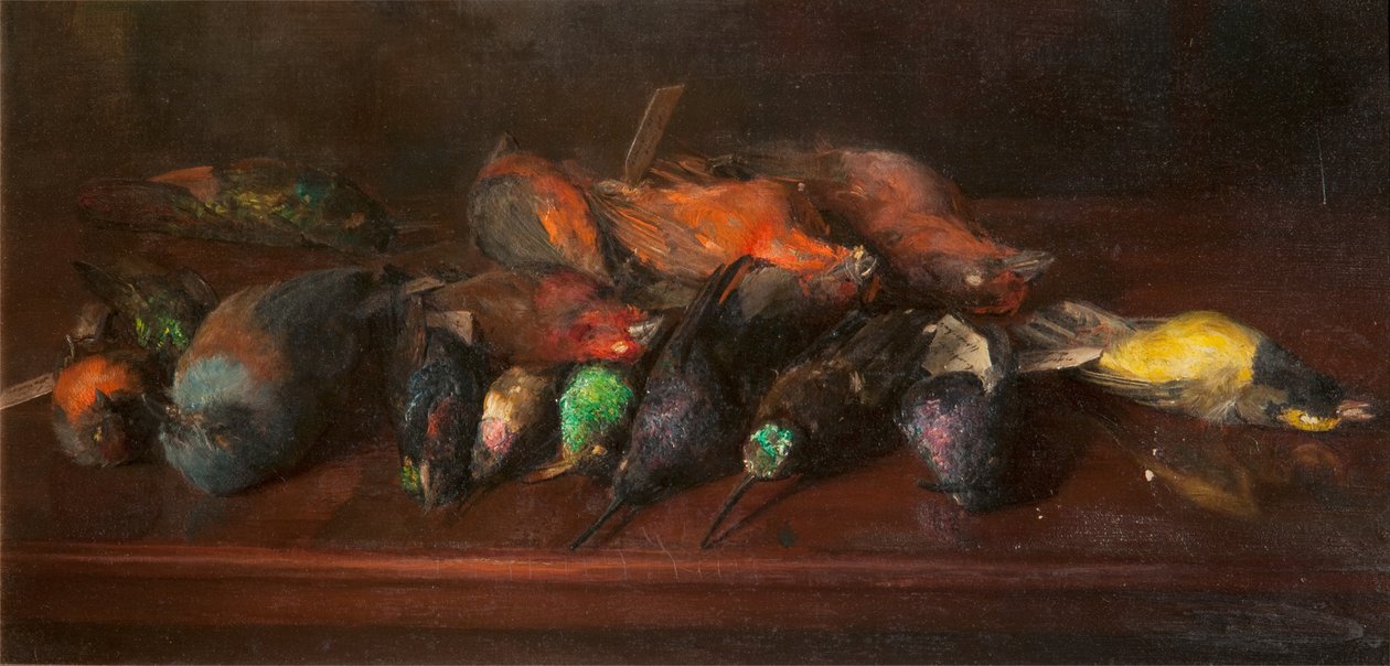 Hos taxidermisten av C. M. Wood