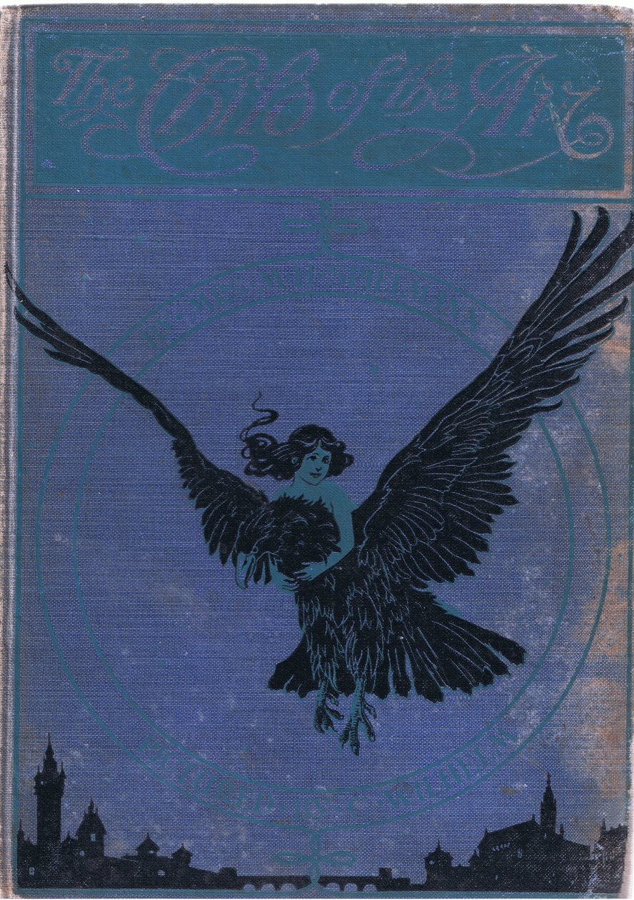 Frontomslagsdesign, från The Child of the Air pub.by Duckworth, 1910 av C. Wilhelm