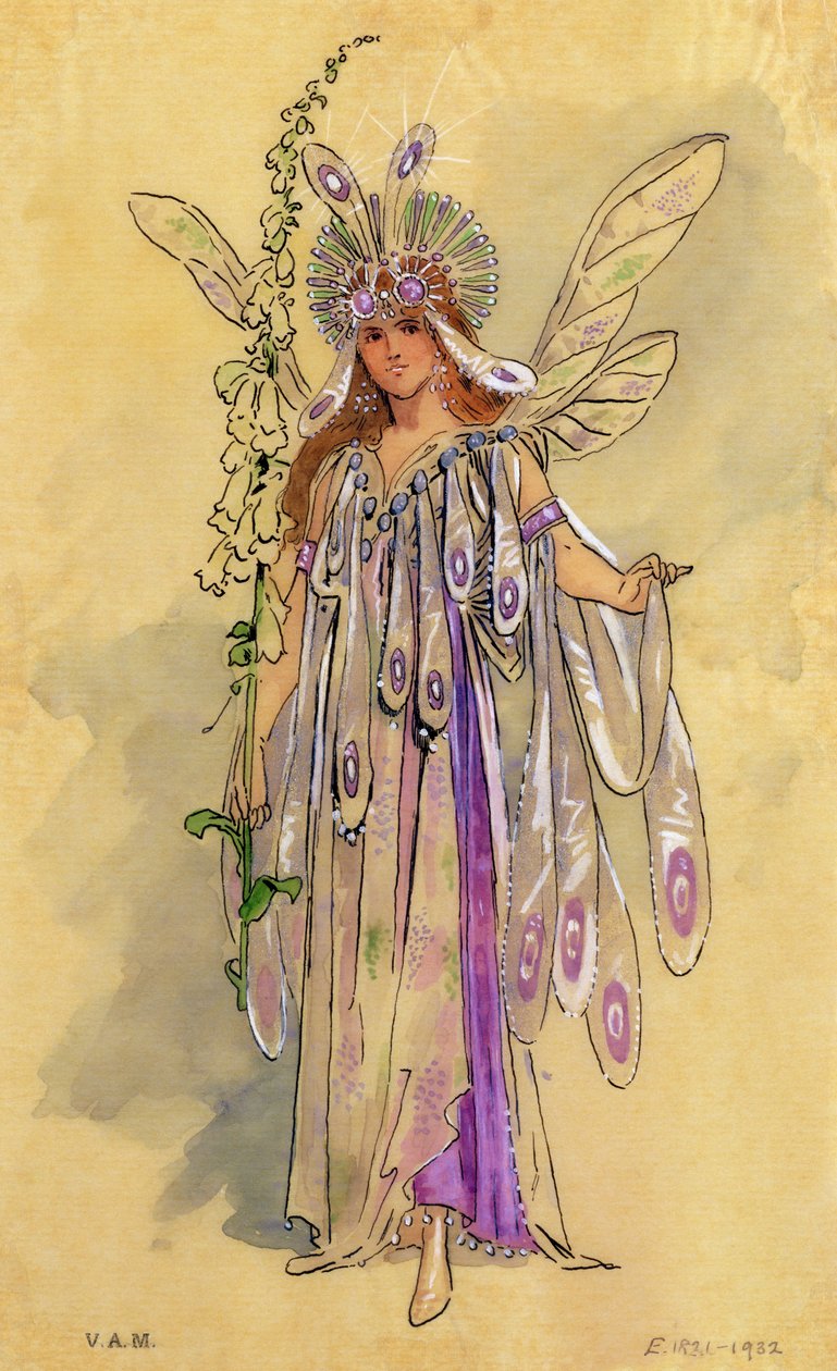 Titania, Feernas drottning. Kostymdesign för A Midsummer Night