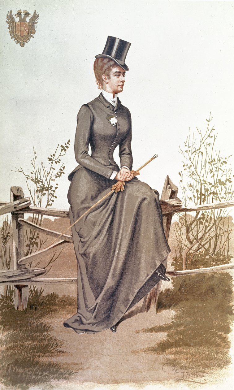 Elizabeth av Bayern (1837-96), litografi av Vincent Brooks, Day und Son, pub. april 1884 i Vanity Fair av C de Grimm