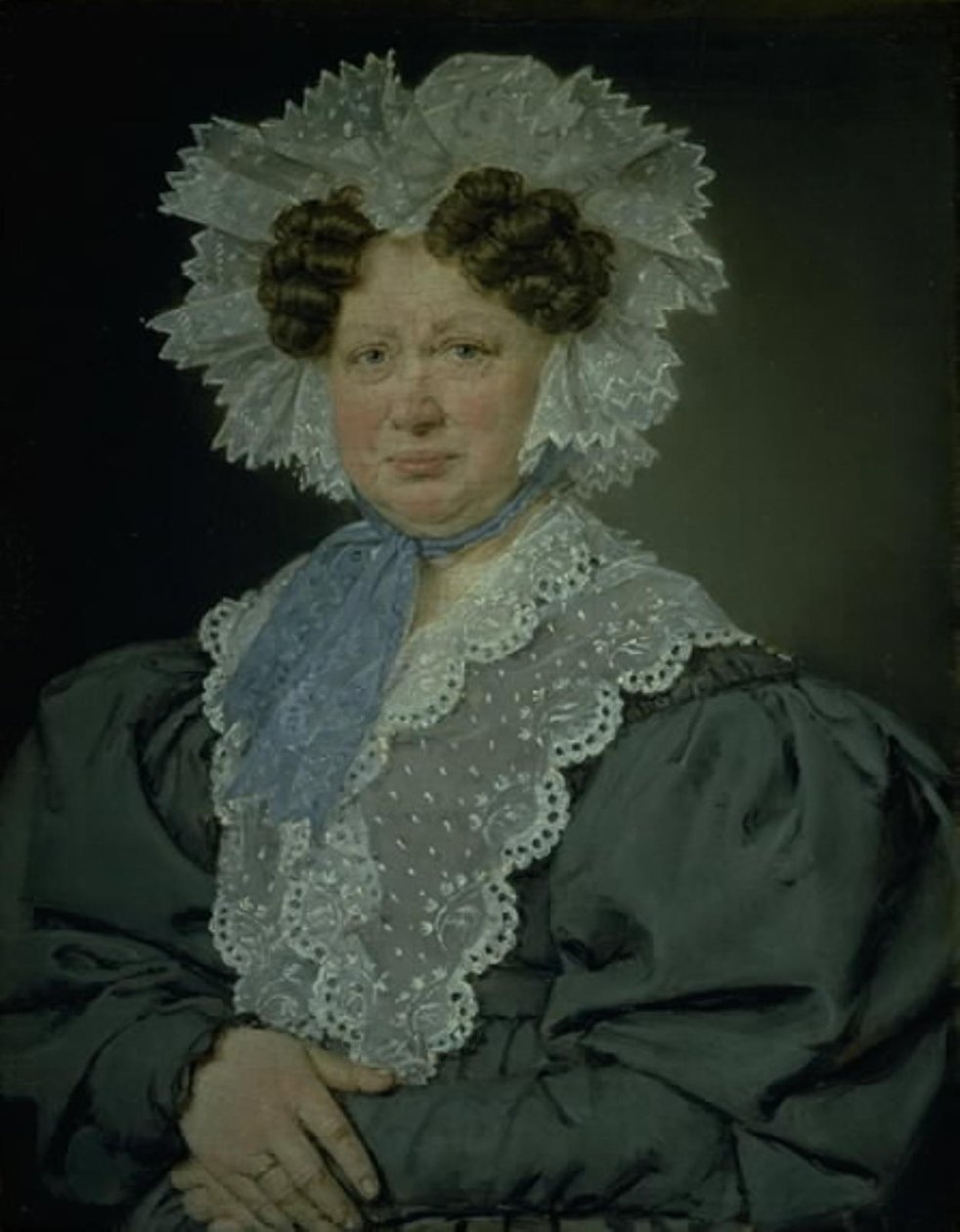 Kammarherre Kirsten Stampe f. Kaas (1766-1842) gifte sig 1793 med kammarherre Holger friherre Stampe till Nysø av C.A. Jensen