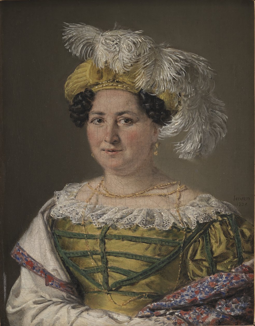 Porträtt av fru Pauline Hagen av C.A. Jensen
