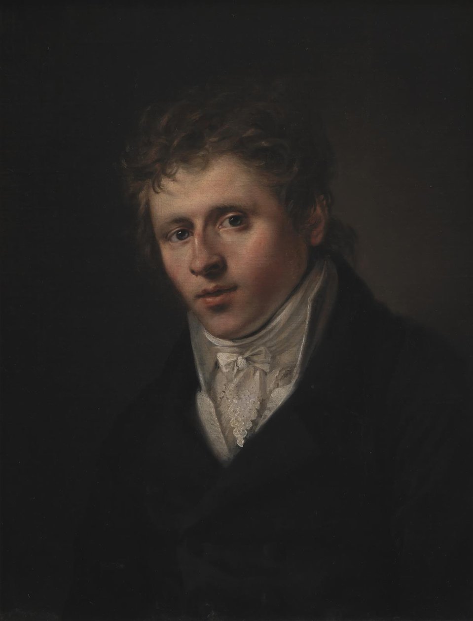 Porträtt av målaren Johan Christian Dahl av C.A. Jensen