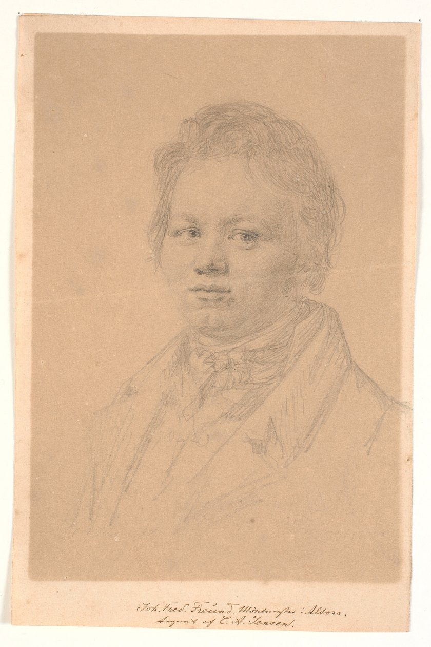 Porträtt av myntmästaren J.F. vän av C.A. Jensen