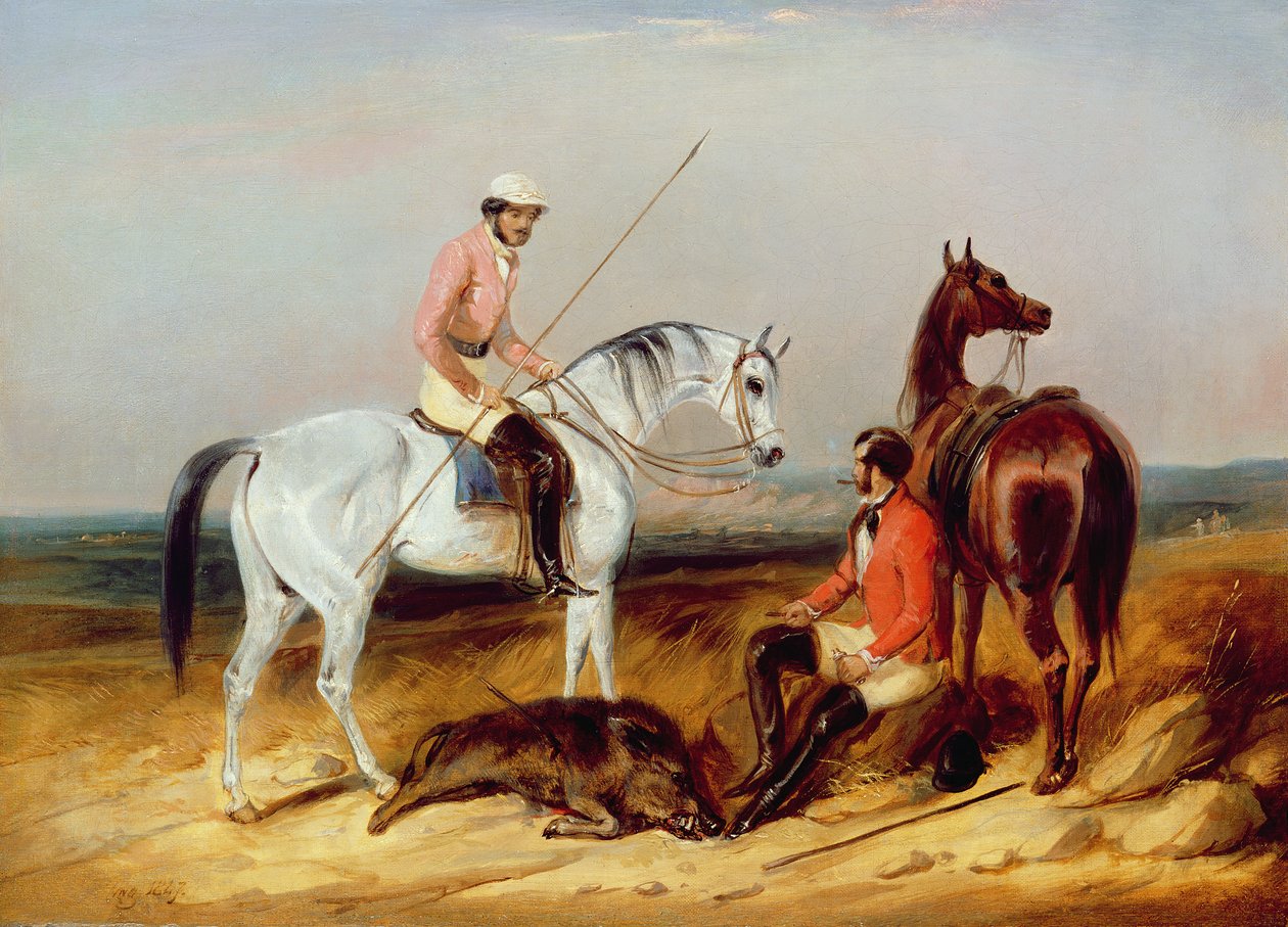 Pig Sticking, 1847 av C.B. Spalding