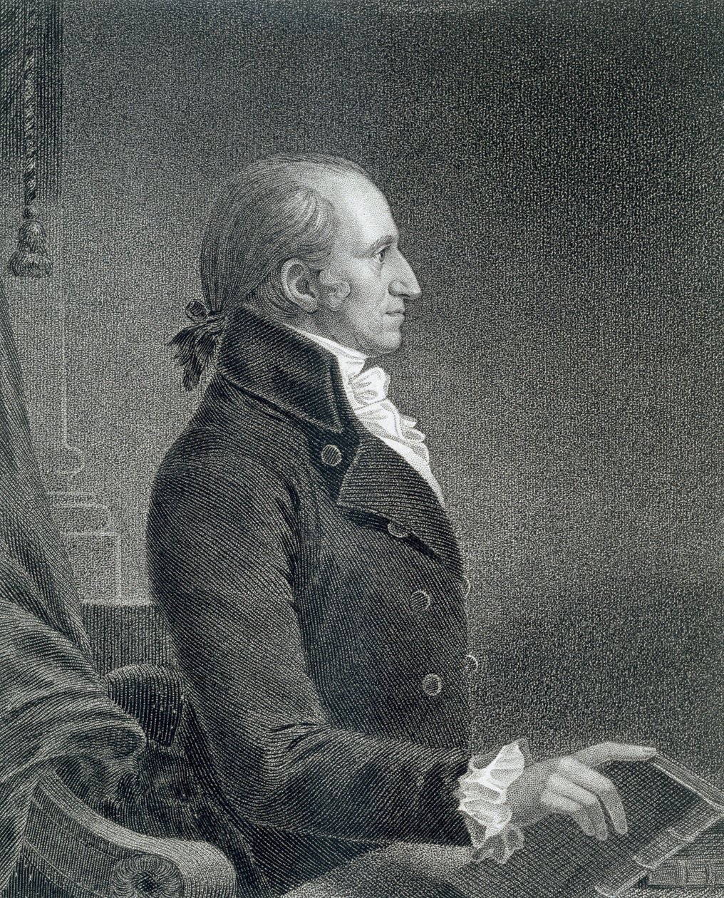 General James Jackson, graverad av William A. Wilmer (ca 1820-55) efter en kopia av originalmålningen av James Barton Longacre (1794-1869) av C.B.J.F. de Saint Memin