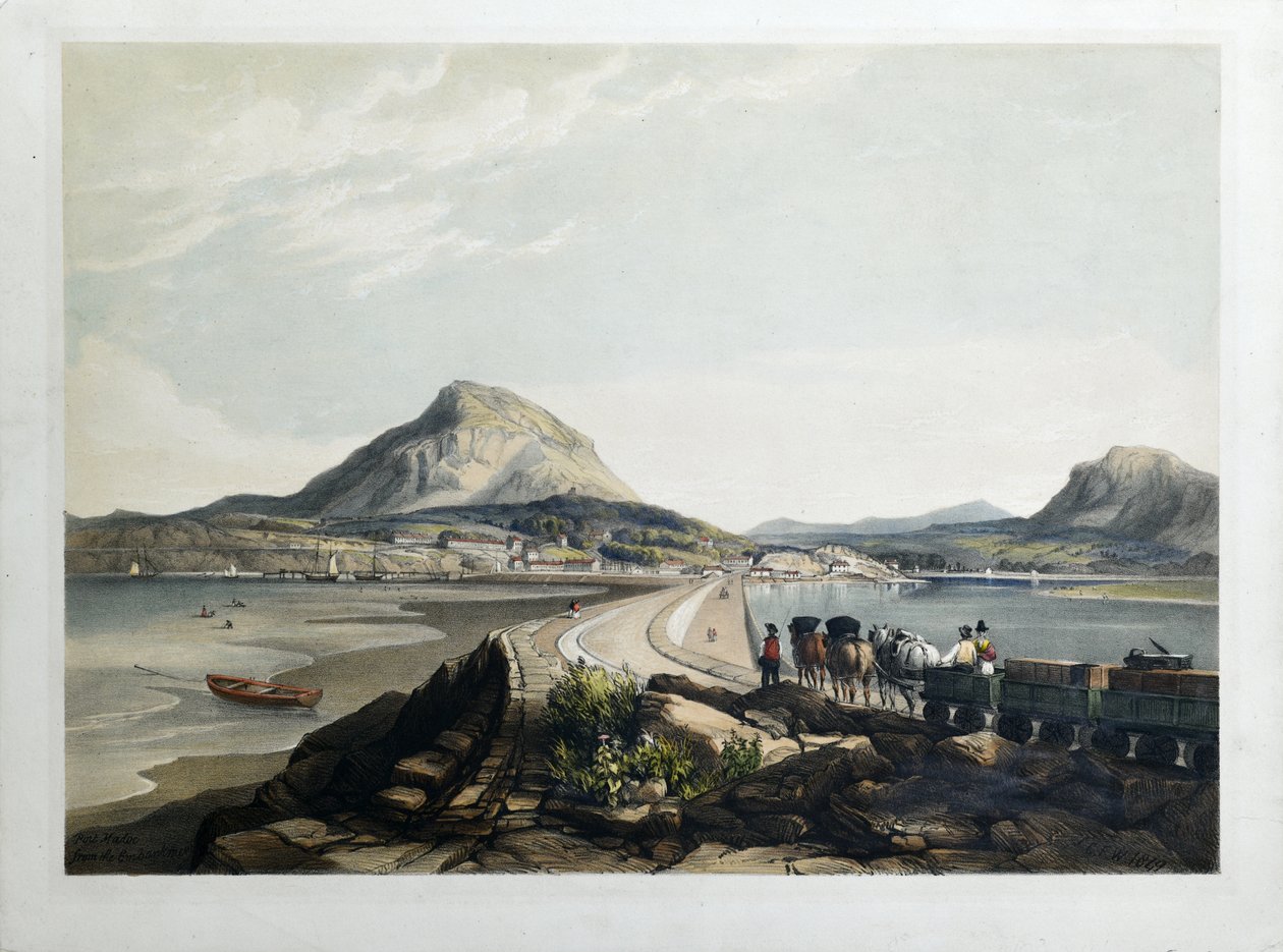 Port Madoc från banvallen av C.F.W. C.F.W.