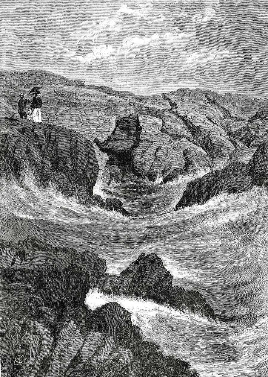 The Spouting Cave, Newport, Rhode Island, USA, 4 maj 1872 av C.G. Griswold
