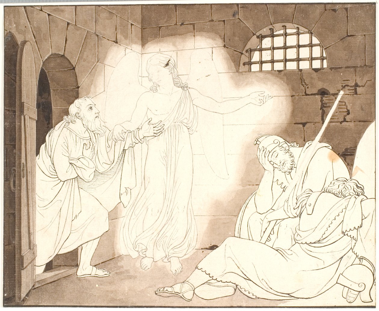 Peters befrielse från fängelset av C.G. Kratzenstein Stub