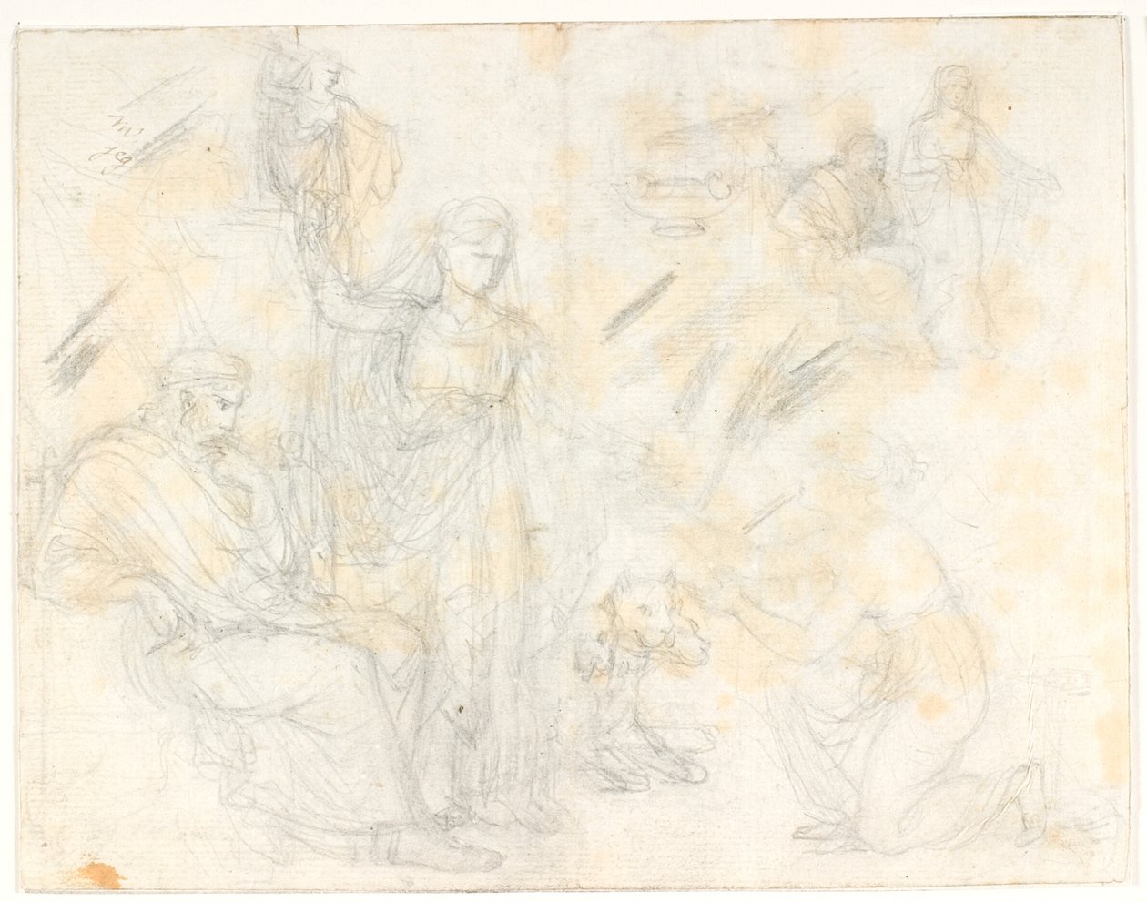 Psyche tar emot burken från Proserpina av C.G. Kratzenstein Stub