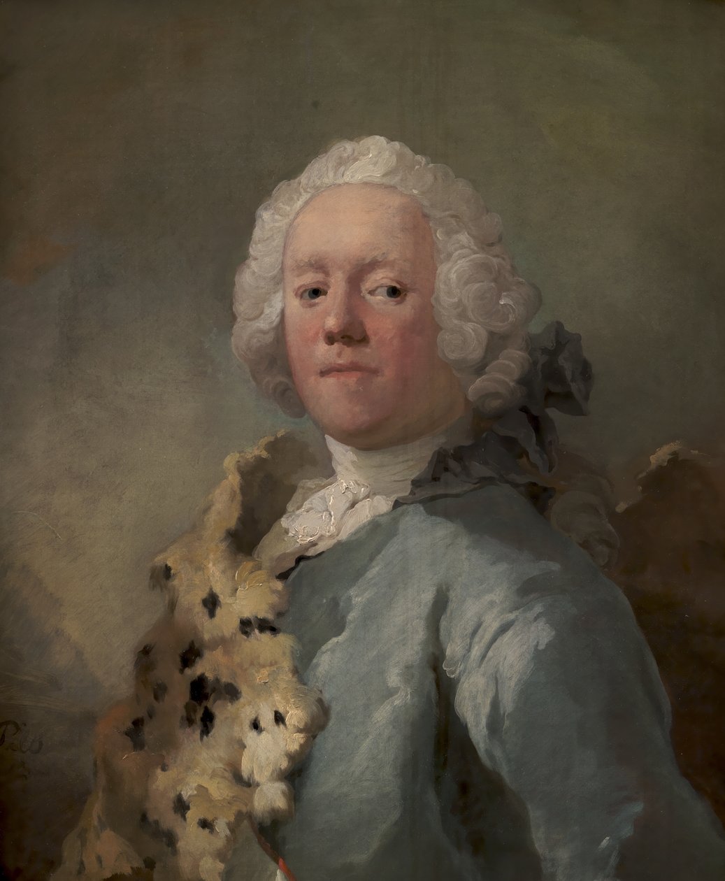 Porträtt av greve Jørgen Scheel av C.G. Pilo