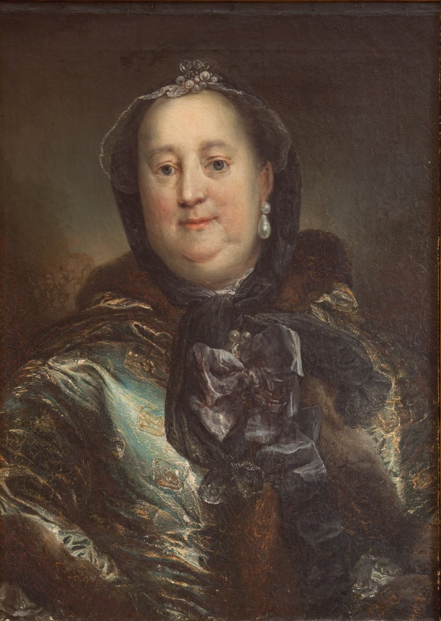 Porträtt av hertiginnan Antoinette Amalie av Braunschweig-Wolfenbüttel av C.G. Pilo