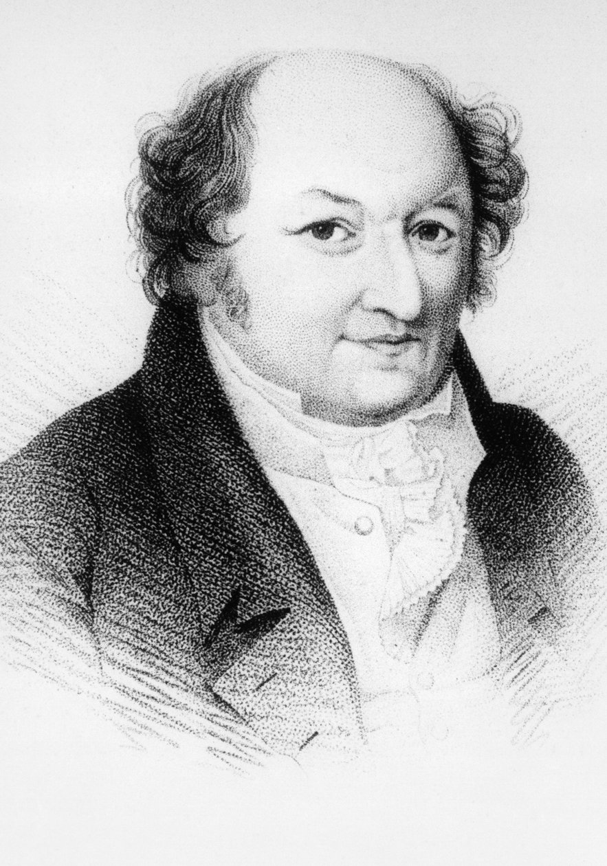 Porträtt av Aleksandr Aleksandrovic Sachovskoj (1777-1846), rysk dramatiker, gravyr från Russkaya Talia, antologi av Faddey Venediktovich Bulgarin, publicerad 1825 av J.B. and Brown J. Rowbotham