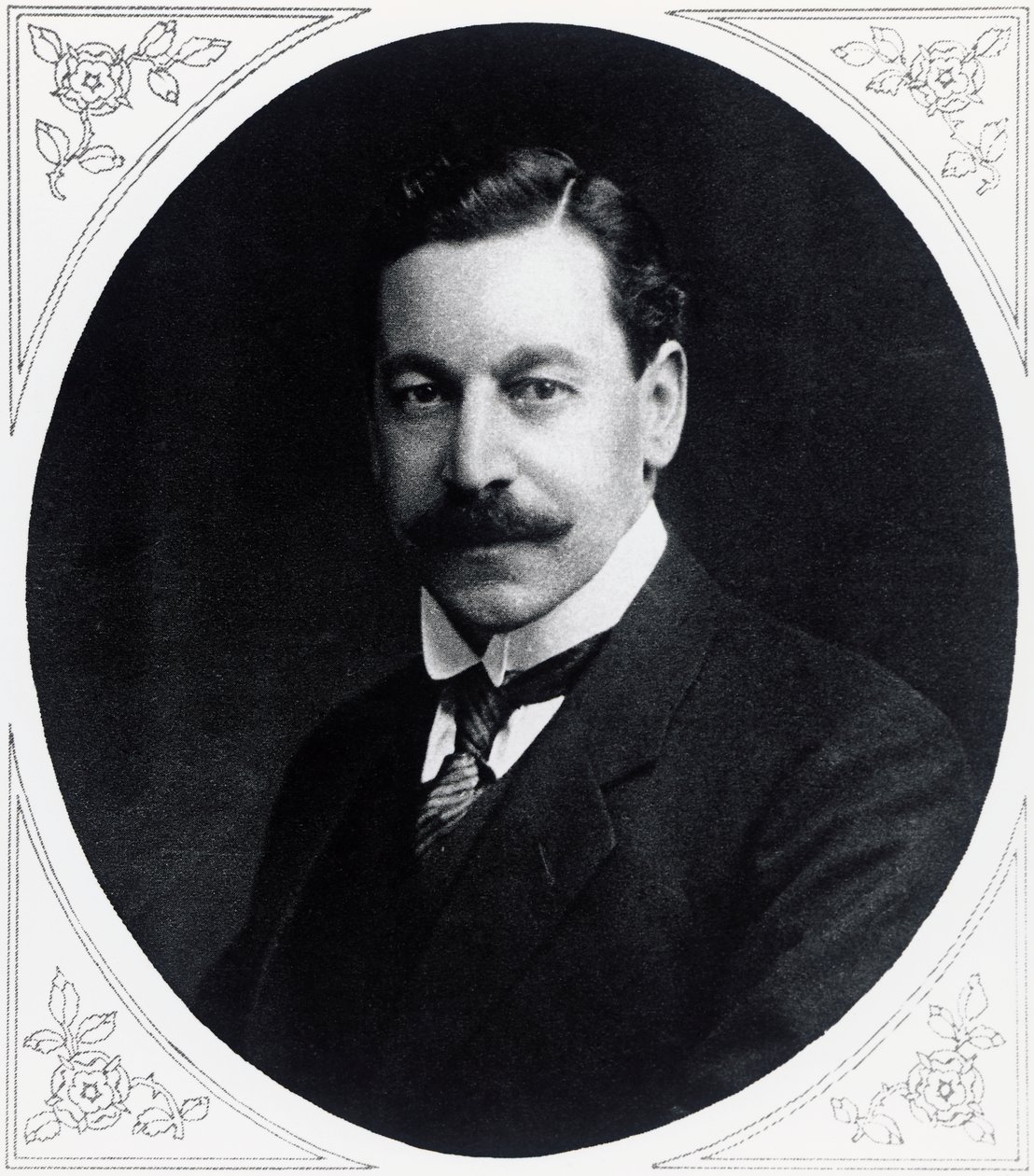 Porträtt av Herbert Samuel (1870-1963), engelsk politiker, från Illustrated War News, 19 januari av J.B. and Brown J. Rowbotham