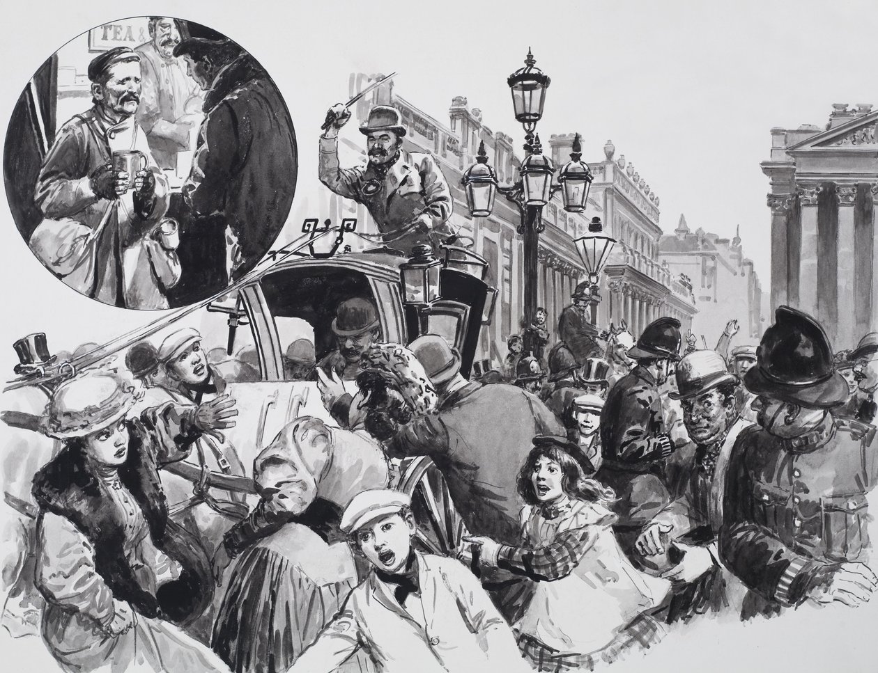 Alfred Harmsworth (gouache på papper) av C.L. Doughty