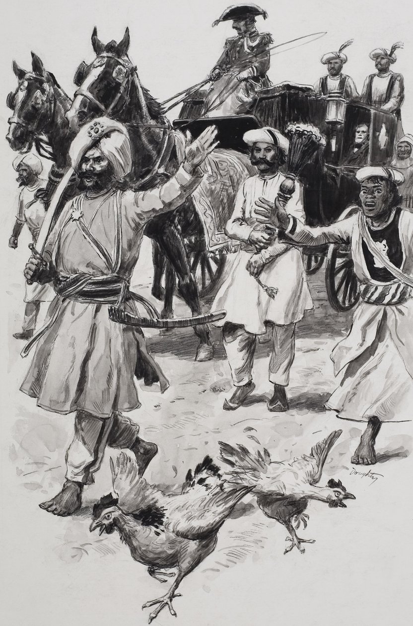 East India Company (gouache på papper) av C.L. Doughty
