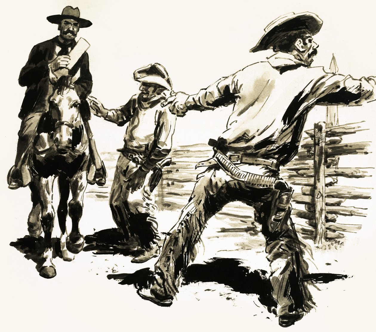 1893 kontaktade en US Marshal Jesse Carr för att berätta för honom att han var tvungen att bryta igenom den mur han hade byggt av C.L. Doughty