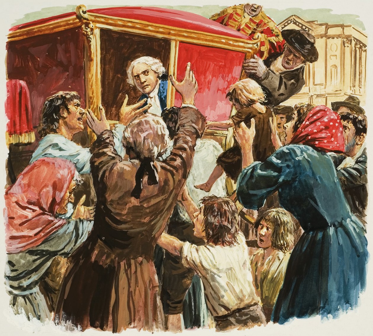 Ludvig XV i sin vagn av C.L. Doughty