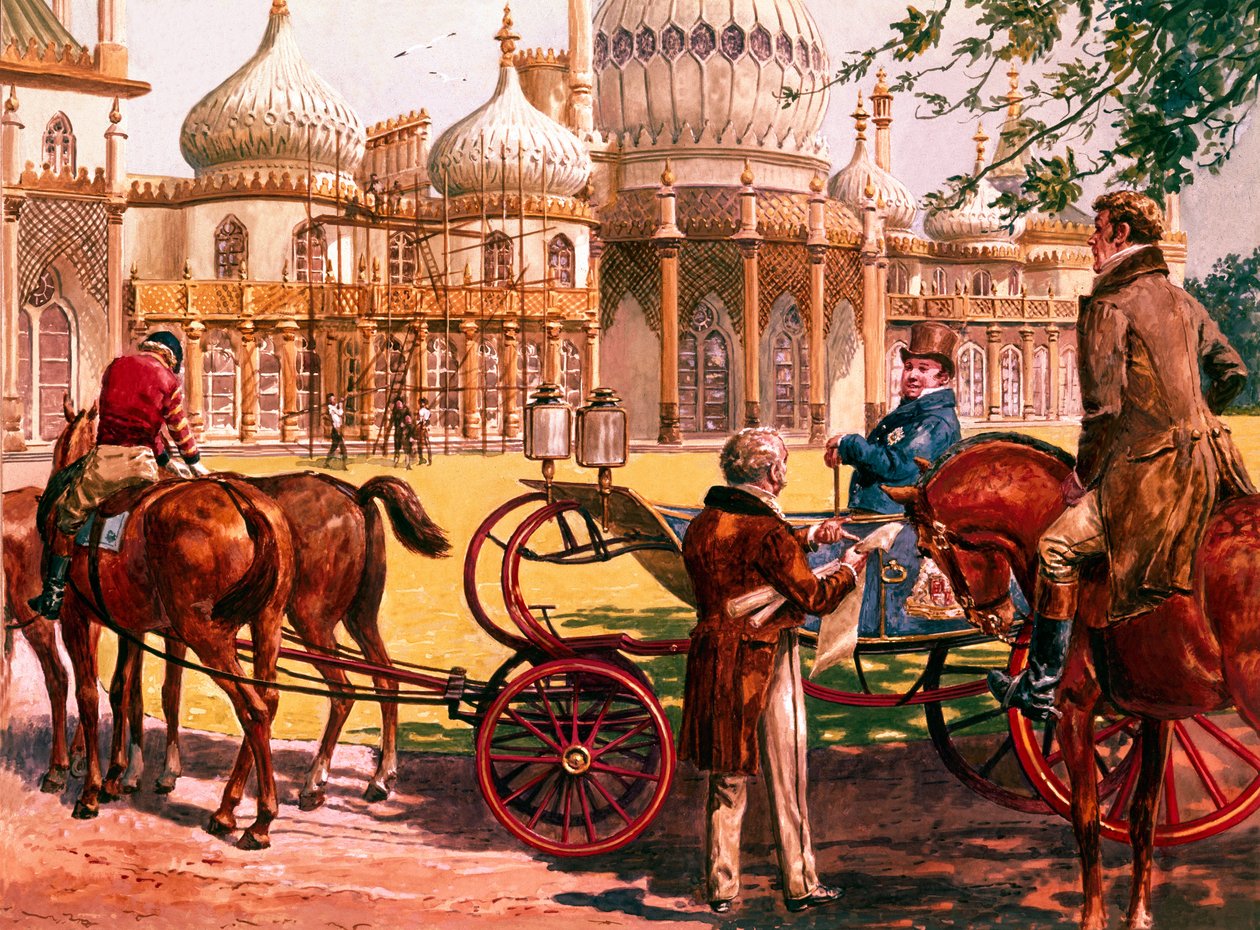 The Brighton Pavilion (gouache på papper) av C.L. Doughty