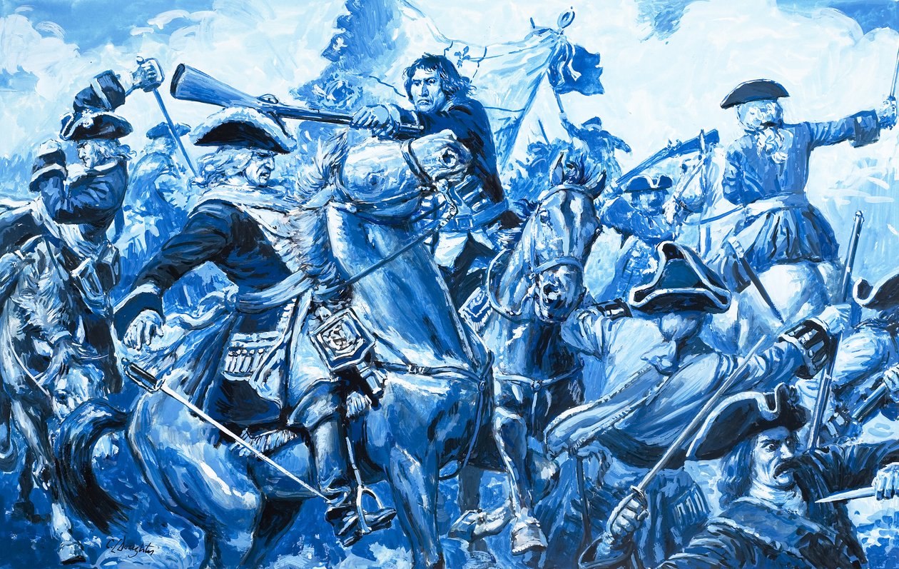 Den ogudaktiga solguden, från "The Story of France" (gouache på papper) av C.L. Doughty