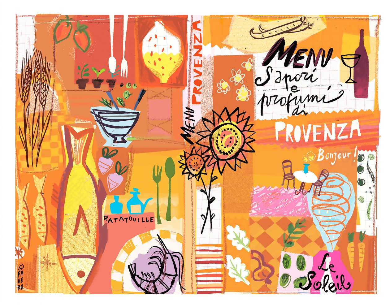 Provence MENY av COSTANZA FAVERO