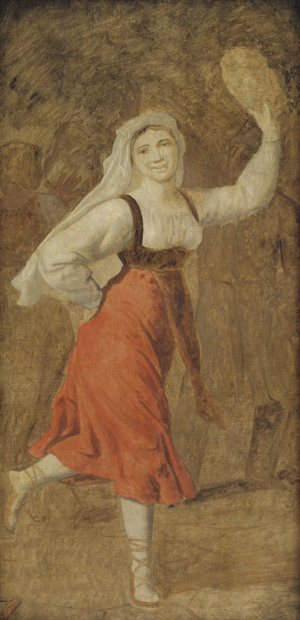 En dansande italiensk tjej av Christoffer Wilhelm Eckersberg