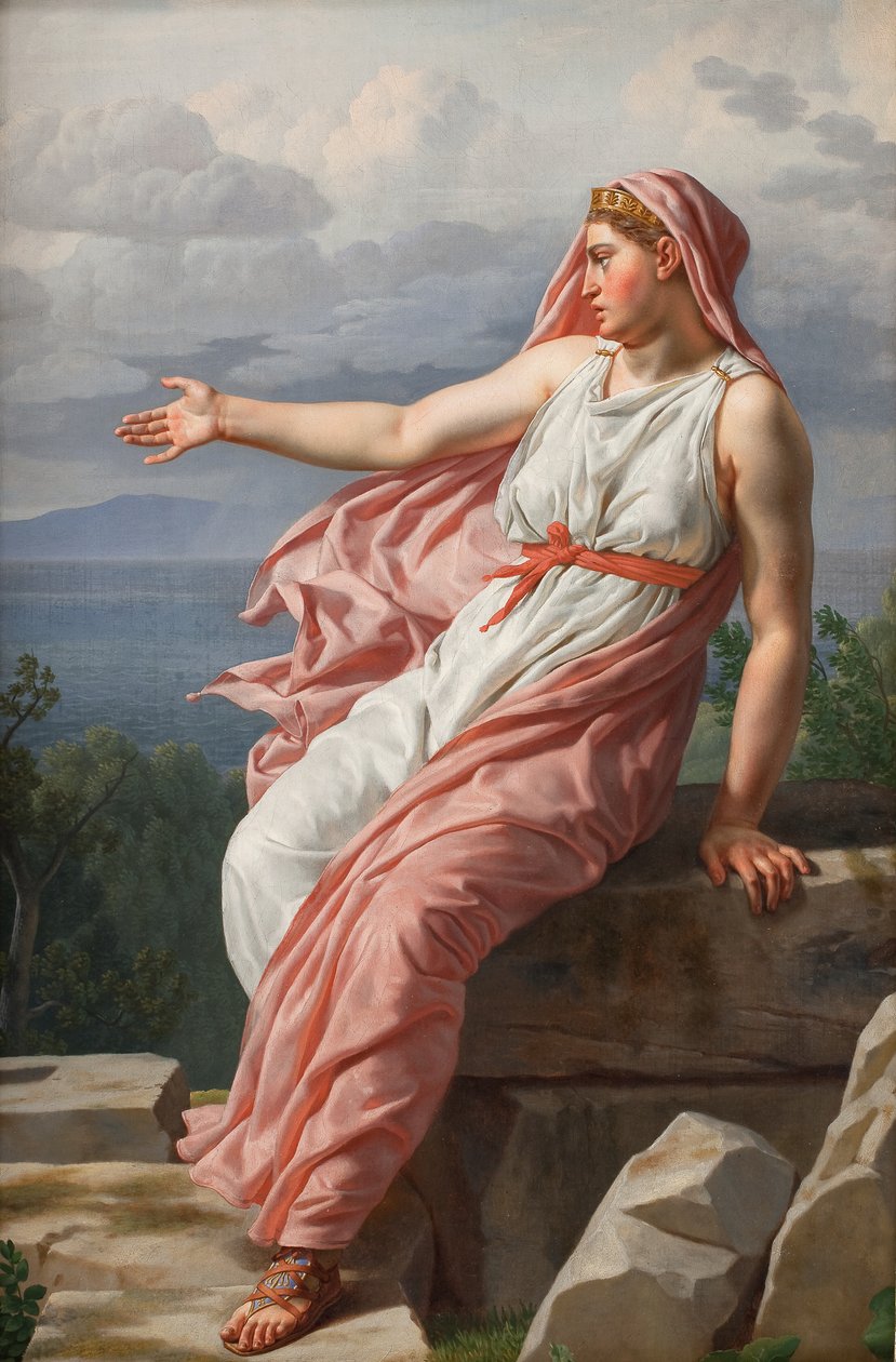 Alcyones farväl till sin man. Ur Ovidius Metamorphoses, Song XI av Christoffer Wilhelm Eckersberg