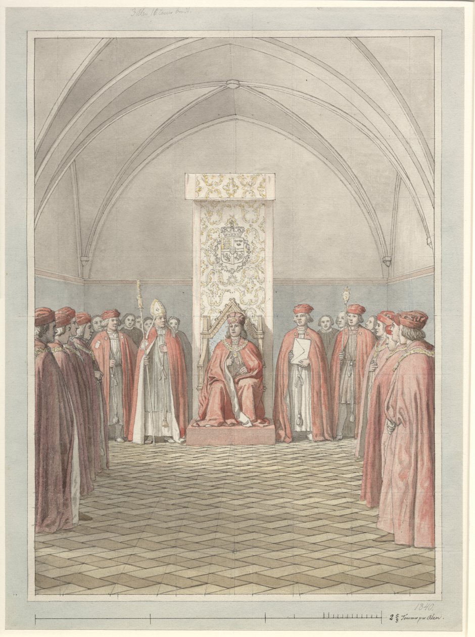 Stiftelsen av Elefantorden av Christoffer Wilhelm Eckersberg
