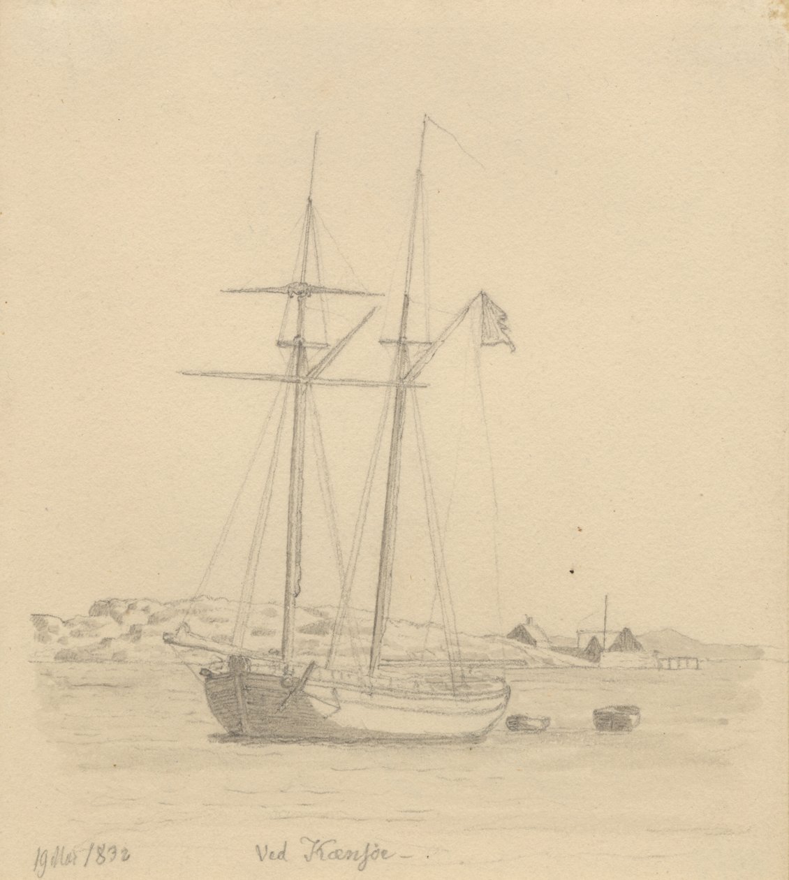En skonare av Christoffer Wilhelm Eckersberg