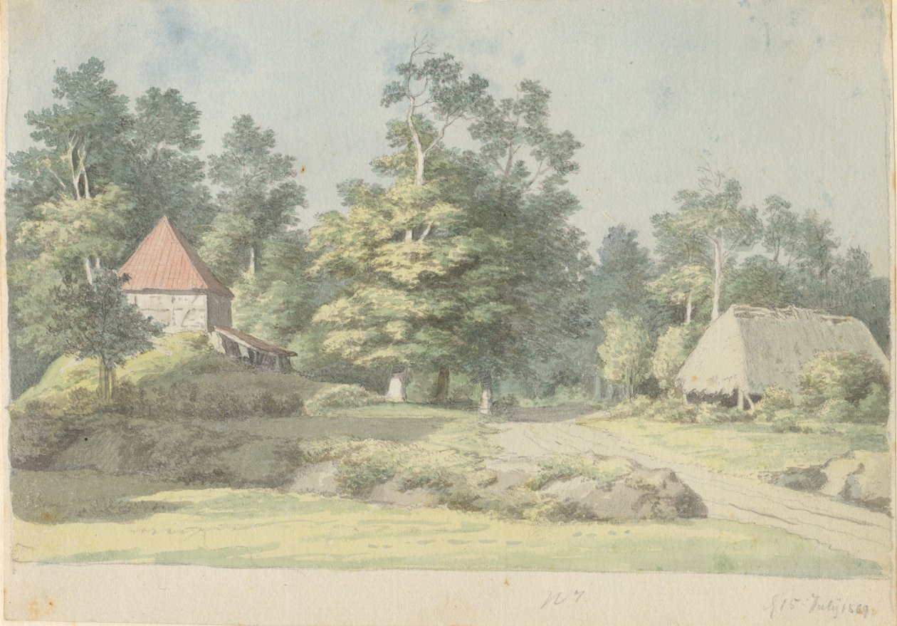 Ett tegelbruk på Møn av Christoffer Wilhelm Eckersberg