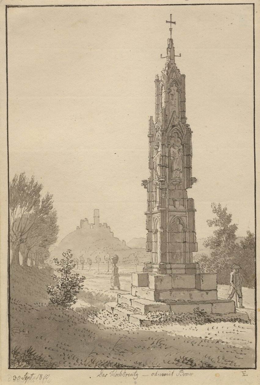 Hochkreuz nära Bonn av Christoffer Wilhelm Eckersberg