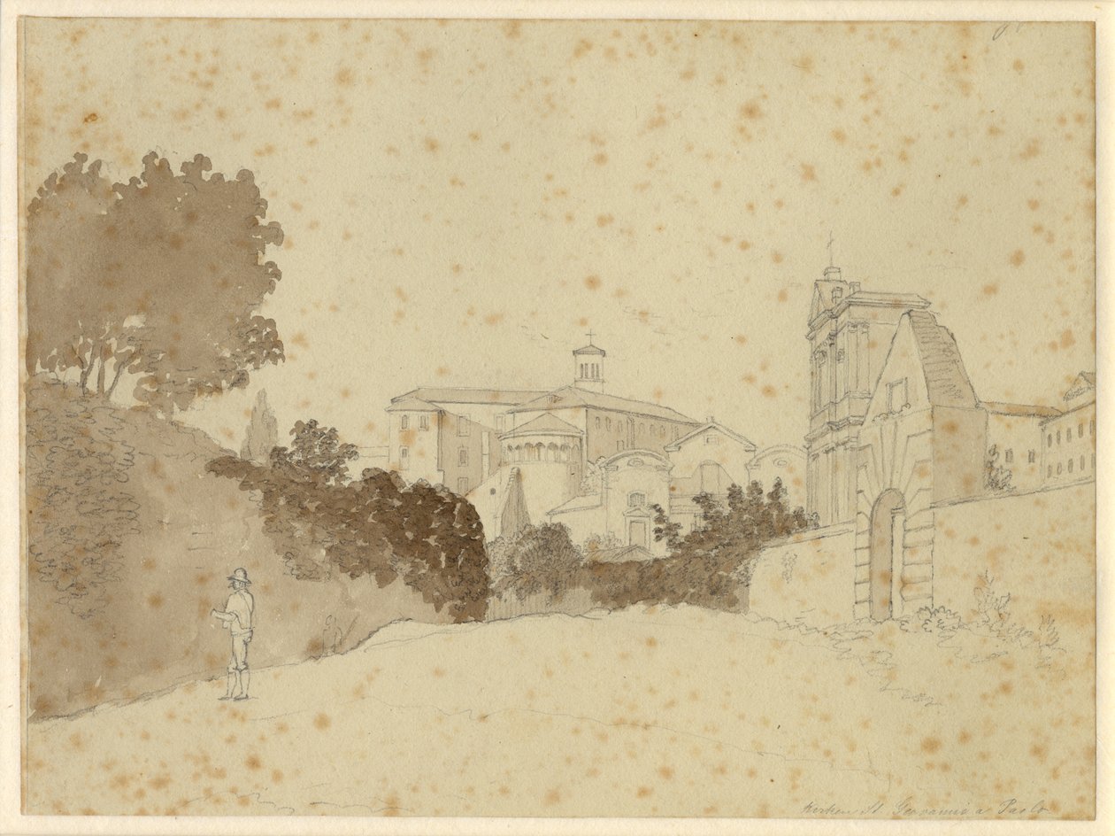 Kyrkan St. Giovanni och Paolo av Christoffer Wilhelm Eckersberg