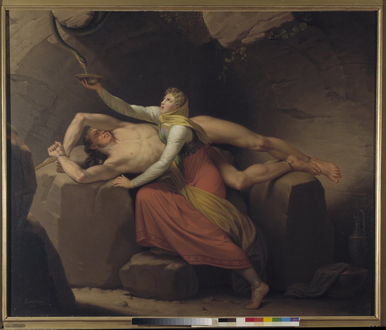 Loke och Sigyn av Christoffer Wilhelm Eckersberg