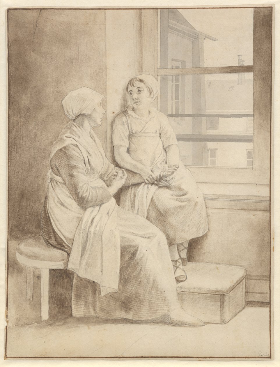 Mor och dotter. Eckersbergs värdinna i Paris av Christoffer Wilhelm Eckersberg