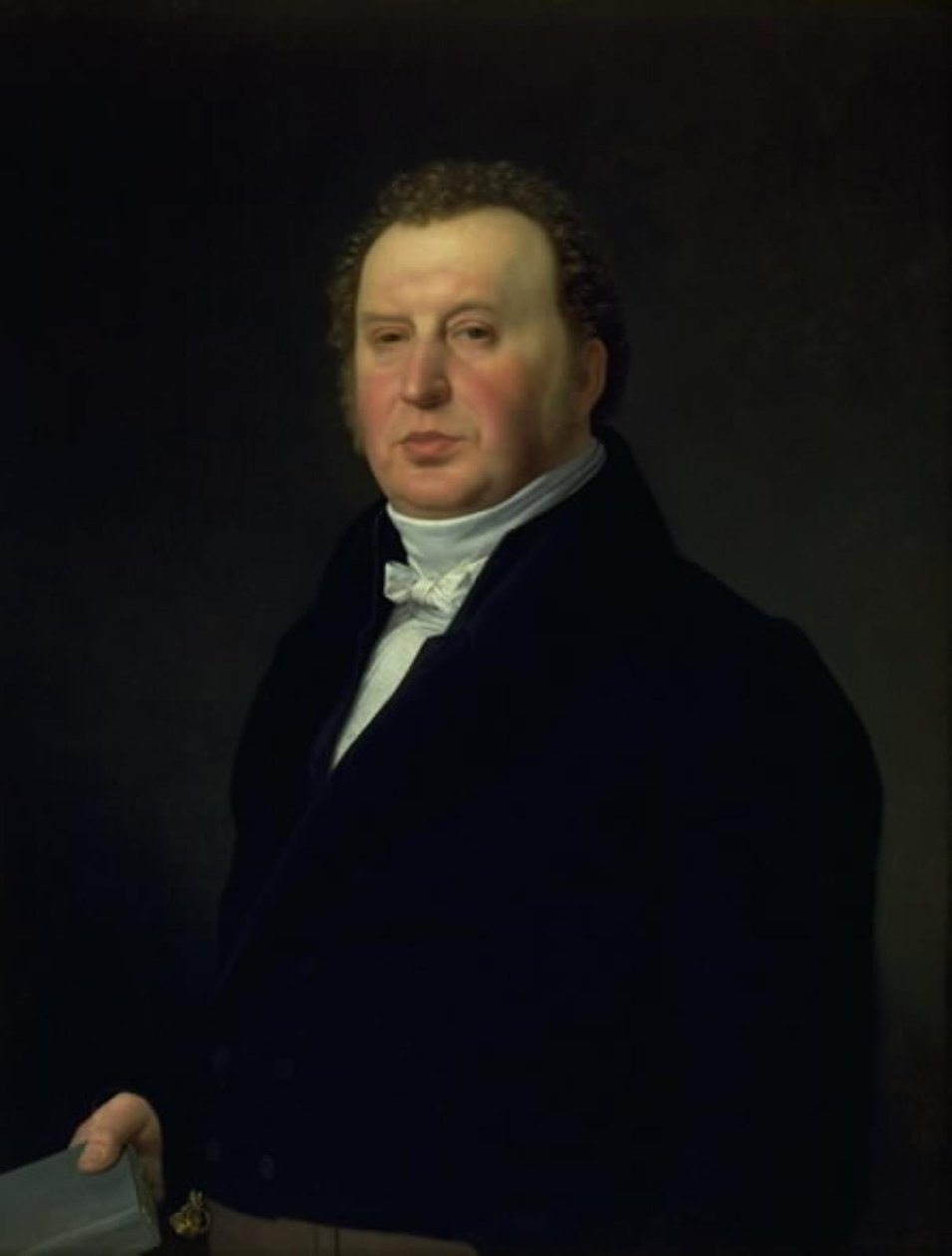 Poliskirurg Johan Frederik Rost. Konstnärens familjeläkare och vän av Christoffer Wilhelm Eckersberg